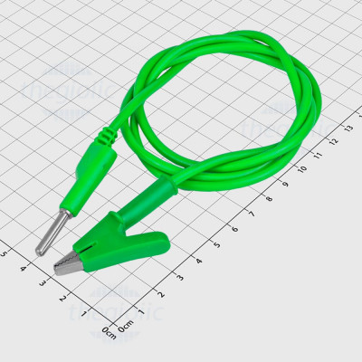 Dây Kẹp Cá Sấu Nối Banana 4mm Dài 1m 1500V 10A Màu Xanh Lá