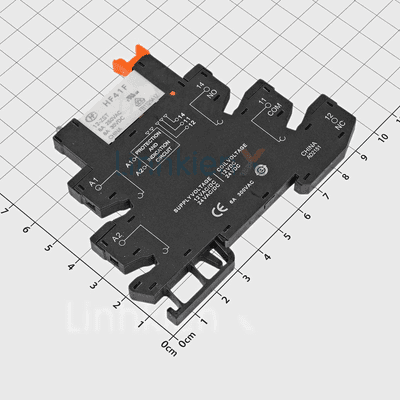 Module 1 Relay HF41F-12-ZS 12V Gắn Ray Màu Đen