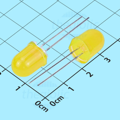 LED Vàng 10mm Chân Dài