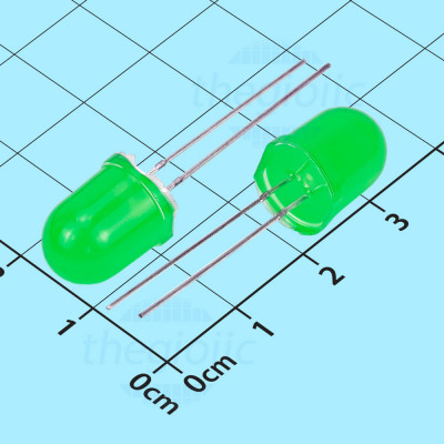 LED Xanh Lá 10mm Chân Dài