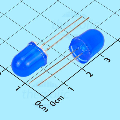 LED Xanh Dương 10mm Chân Dài