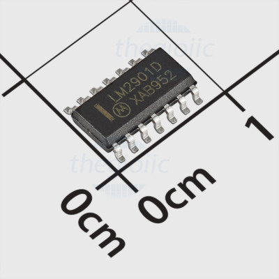 LM2901D IC Quad Comparator, Open Collector, 14-SOIC