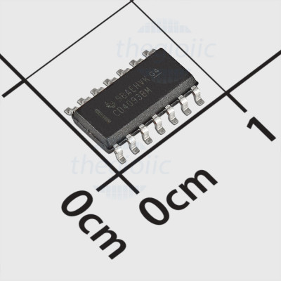 CD4093BM IC Quad 2-Input NAND Schmitt Trigger Logic Gate, 14-SOIC