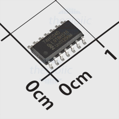 74HC04D,653 IC Hex Inverter, 14-SOIC