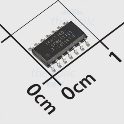 74HCT14D,653 IC Hex Schmitt Trigger Inverter, 14-SOIC