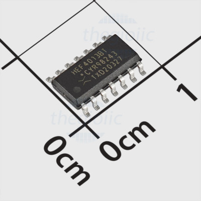 HEF4013BT,653 IC Flip Flop D-Type Positive Edge 40MHz, 14-SOIC