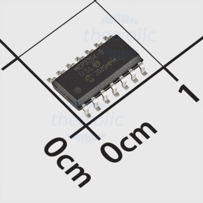 MCP3204-BI/SL IC ADC 12 Bit 4 Channel, 100ksps 14-SOIC