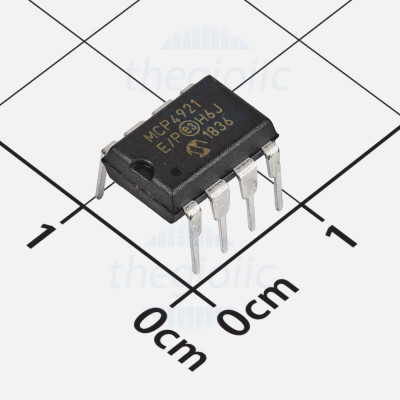 MCP4921-E/P IC DAC 12 Bit 1 Channel, 8-DIP