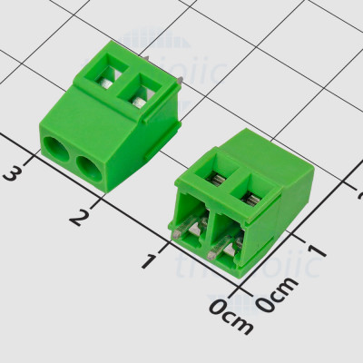 KF128V-2-V Domino 2 Chân Thẳng 5mm 300V 10A Hàn PCB