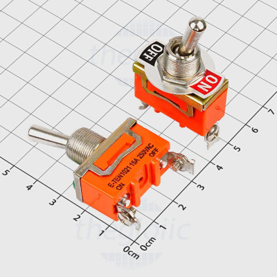 E-TEN1021 Công Tắc Toggle ON-OFF Gạt Giữ 2 Chân Siết Ốc 15A 250VAC