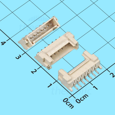 Đầu HY2.0mm 7 Chân Dán SMD Nằm Ngang