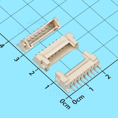 Đầu HY2.0mm 8 Chân Dán SMD Nằm Ngang