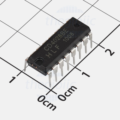 CD4028BE IC Decoder, 16-DIP