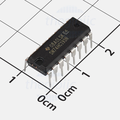 SN74HC193N IC Binary Counter 49MHz, 16-DIP