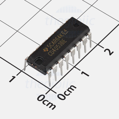 CD4053BE IC Multiplexer/Demultiplexer Triple 2:1, 16-DIP