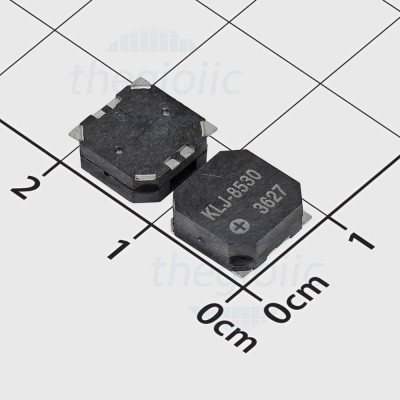 KLJ-8530 Buzzer, Còi Chíp 8.5x8.5x3mm 2700Hz 85dB Dán SMD