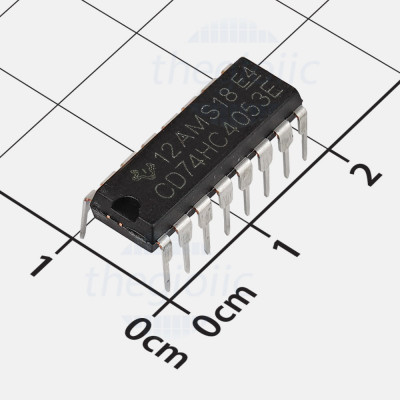 CD74HC4053E IC Multiplexer/Demultiplexer Triple 2:1, 16-DIP