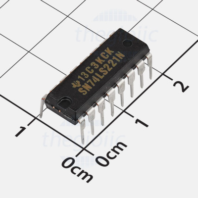 SN74LS221N IC Monostable Multivibrator 45ns, 16-DIP