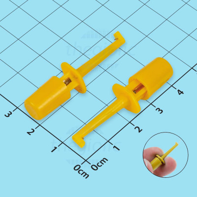 HT01 Đầu Móc Kiểm Tra Điện 5A 250V Màu Vàng Dài 40mm