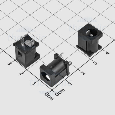 DC012A-1 Đầu Nối Nguồn DC Cái 5521 Nối Dây Kim 2.1mm