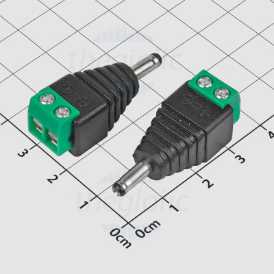 DC3513 Jack Nối Nguồn DC Đực Nối Dây Kim 1.3mm Kèm Domino