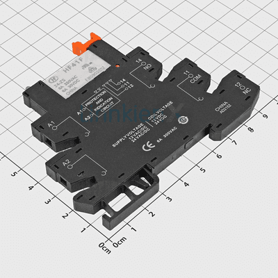 Module 1 Relay HF41F-24-ZS 24V Gắn Ray Màu Đen