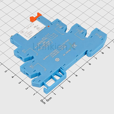 Module 1 Relay HF41F-12-ZS 12V Gắn Ray Màu Xanh Dương