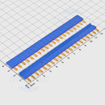 41FP-J1 Thanh Lược Nối Mạch 20 Cực 36A 600VAC Màu Xanh Dương