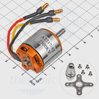 A2217/4T 2300KV Động Cơ Brushless Trục 3.17mm