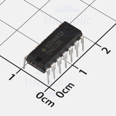 CD4012BE IC Quad 2-Input NAND Logic Gate, 14-DIP