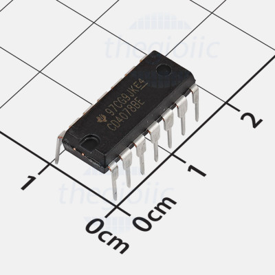 CD4078BE IC NOR/OR Gate Configurable 1 Circuit 8 Input, 14-DIP