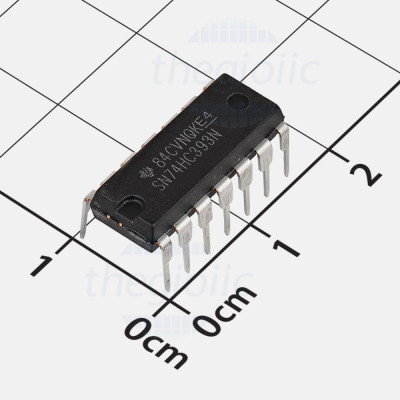 SN74HC393N IC Binary Counter 36MHz, 14-DIP