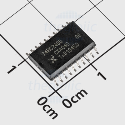 74HC240D,653 IC Buffer Inverting 3-State Output, 20-SOIC