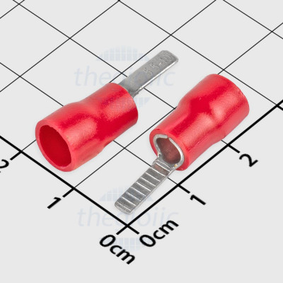 DBV5.5-10 Đầu Cosse Pin Dẹp 48A Cỡ Dây 12-10AWG Màu Đỏ