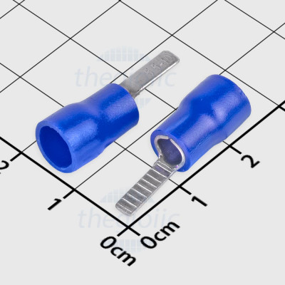 DBV5.5-10 Đầu Cosse Pin Dẹp 48A Cỡ Dây 12-10AWG Màu Xanh Dương