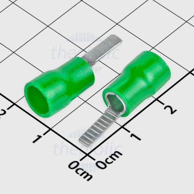 DBV5.5-10 Đầu Cosse Pin Dẹp 48A Cỡ Dây 12-10AWG Màu Xanh Lá