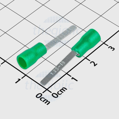 DBV1.25-18 Đầu Cosse Pin Dẹp 19A Cỡ Dây 22-16AWG Màu Xanh Lá