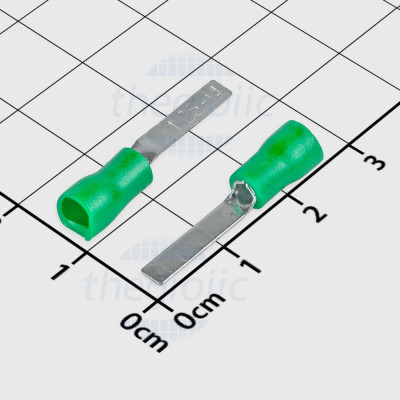 DBV1.25-14 Đầu Cosse Pin Dẹp 19A Cỡ Dây 22-16AWG Màu Xanh Lá