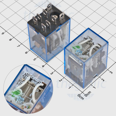 LY2NJ HH62P DC24 Rơ Le Trung Gian 24VDC 10A DPDT 8 Chân