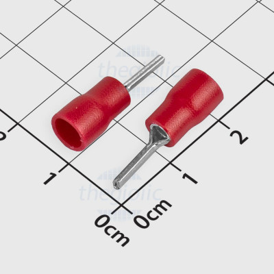 PTV2-9 Đầu Cosse Pin Đặc 19A Cỡ Dây 16-14AWG Màu Đỏ