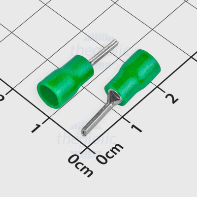 PTV2-9 Đầu Cosse Pin Đặc 19A Cỡ Dây 16-14AWG Màu Xanh Lá