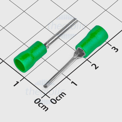 PTV2-18 Đầu Cosse Pin Đặc 19A Cỡ Dây 16-14AWG Màu Xanh Lá