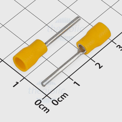 PTV2-18 Đầu Cosse Pin Đặc 19A Cỡ Dây 16-14AWG Màu Vàng