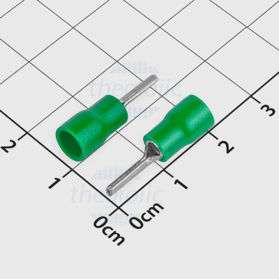 PTV2-10 Đầu Cosse Pin Đặc 19A Cỡ Dây 16-14AWG Màu Xanh Lá