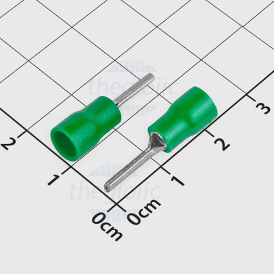 PTV2-12 Đầu Cosse Pin Đặc 19A Cỡ Dây 16-14AWG Màu Xanh Lá