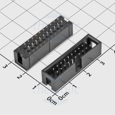 Cổng DC3 20 Chân 2 Hàng 2.54mm Chân Thẳng