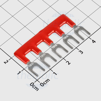 TB1505 Thanh Lược Nối Mạch 5 Cực 15A 600VAC Màu Đỏ