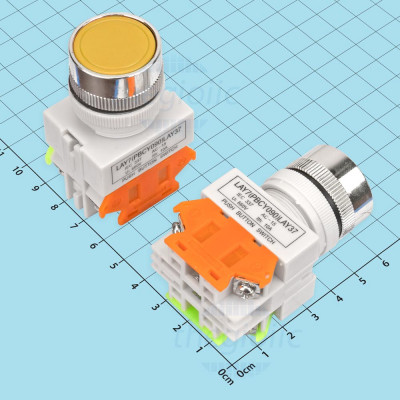 LAY37-11BN Nút Nhấn Giữ Màu Vàng 440V 10A