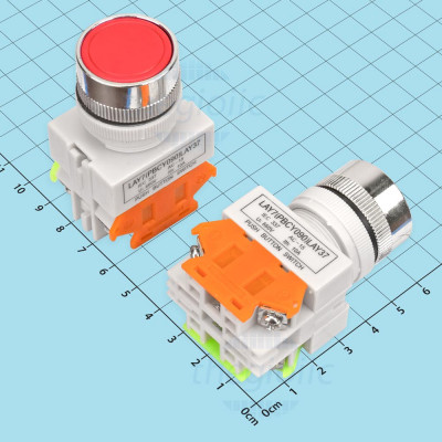 LAY37-11BN Nút Nhấn Giữ Màu Đỏ 440V 10A