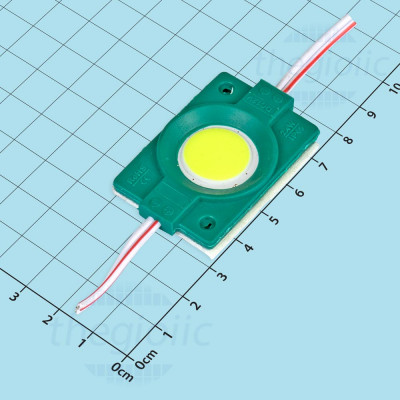 Module 1 LED COB Tròn 12V 2.4W Chống Nước Màu Xanh Lá